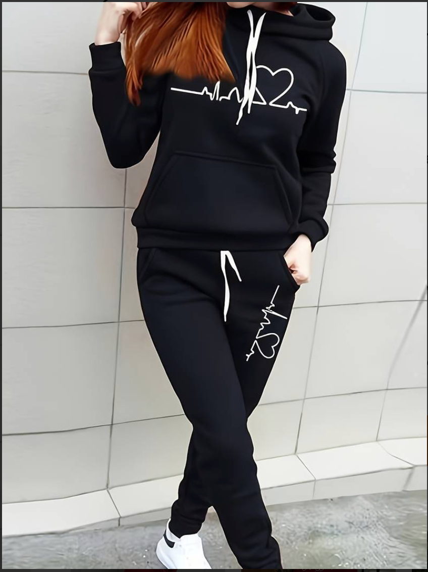 EKG Heart Two-Piece Sweatsuit