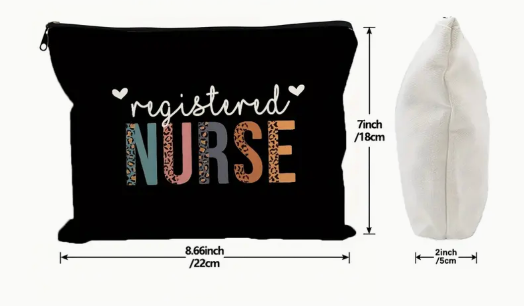 "Registered Nurse" Zipper Pouch Bag