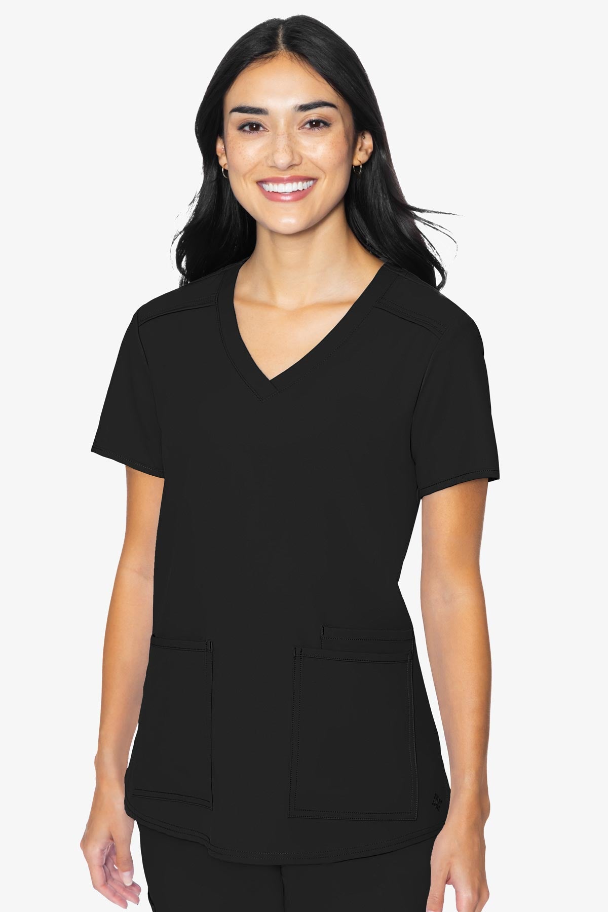 Med Couture 2411 Insight 3 Pocket Top - Black